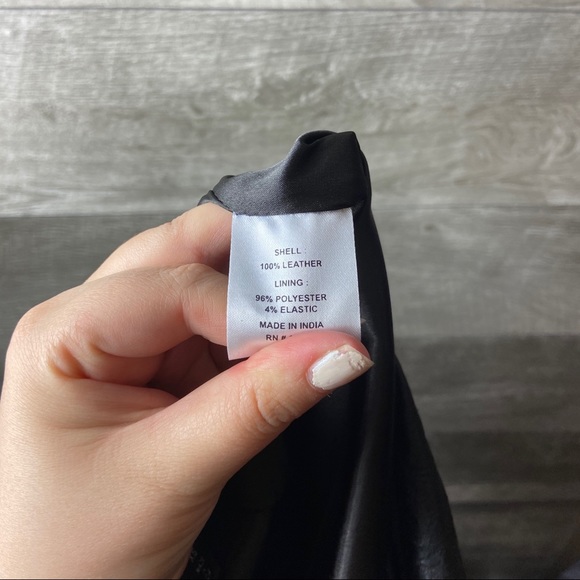 Sold!Chrissy Teigen X revolve Grayson leather skirt - Picture 7 of 7